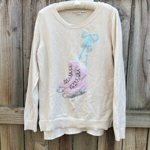 Lauren Conrad cotton blend ice skates sweater